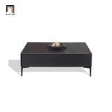  Bàn sofa hình hộp phòng khách 1m x 50 BSF48 Raheem đá đen 