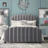  Giường ngủ sang trọng GN23 Pont vải nhung nỉ cao cấp 