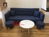  Bộ ghế sofa băng giường nằm 2m thông minh xanh dương đen đậm 