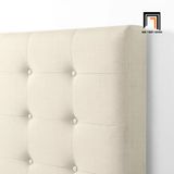  Giường ngủ bọc vải nỉ 1m6 x 2m GN8 Leonard giật nút xinh xắn 