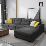  Bộ ghế sofa góc L vải nỉ giá rẻ GT196 Elviso 3m x 1m6 xanh lá 