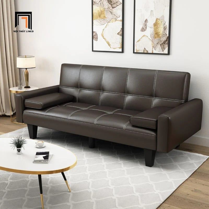  Ghế sofa giường nằm dài 1m9 màu hồng phấn GB59 Sheridan 