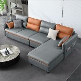  Bộ ghế sofa góc gia đình GT83 Quanu 2m6 x 1m6 da simili 