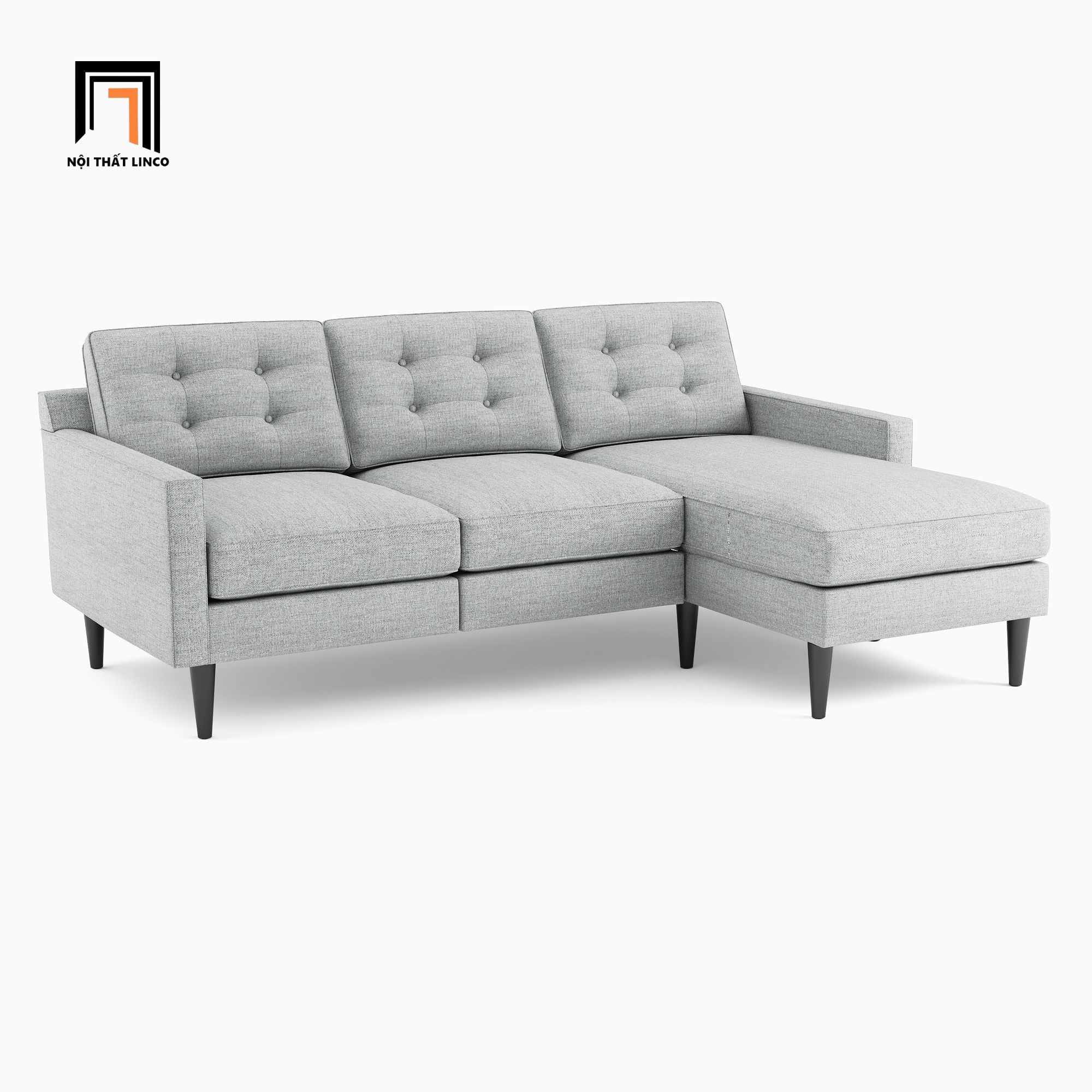  Bộ ghế sofa góc L giá rẻ GT135 Drake 2m2 x 1m6 cho chung cư 