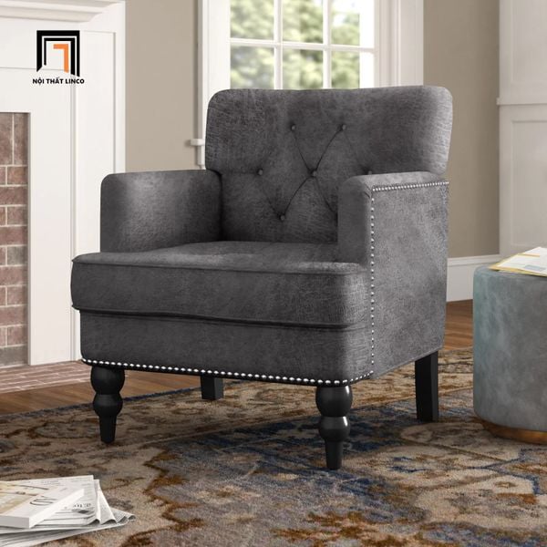 sofa đơn, ghế sofa đơn xám đậm