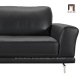  Ghế sofa văng màu đen BT134 Everlyn dài 2m2 bọc da giả simili 