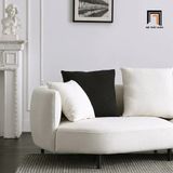  Ghế sofa băng cong dài 2m5 BT327 Tino màu xám trắng đẹp 
