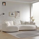  Bộ ghế sofa góc L hiện đại GT100 3m1 x 1m6 vải lông cừu 
