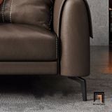  Bộ ghế sofa phòng khách hiện đại KHQ86 Sanluis da Pu nâu cafe 