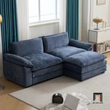  Bộ ghế sofa băng nỉ 1m9 BT239 Santie màu xanh đậm 