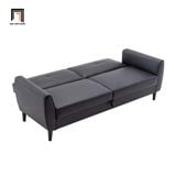  Ghế sofa giường sang trọng GB31 Lati 1m9 màu đen da giả 