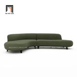  Bộ ghế sofa góc GT59 Hoek 2m8 x 1m8 màu xanh đen cho sảnh chờ 