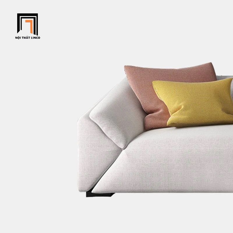  Ghế sofa văng dài 2m4 BT298 Orizaba vải nỉ xám trắng giá rẻ 
