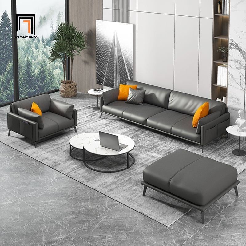  Ghế sofa đơn da công nghiệp DT68 Dubuque màu đen 