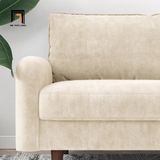  Ghế sofa băng nhỏ gọn BT203 Hessvilla dài 1m5 màu trắng kem 