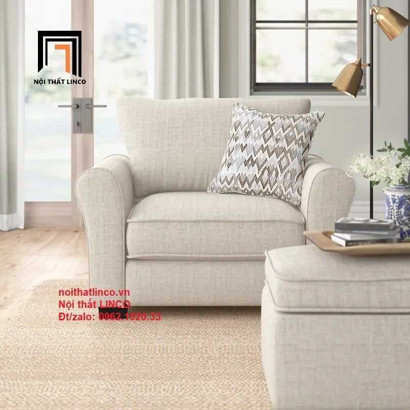  Set ghế sofa phòng khách PK2 Carey phong cách châu Âu 