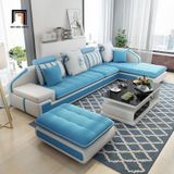  Bộ ghế sofa góc chữ L 3m3 x 1m8 GT175 Sakaston phòng khách lớn 