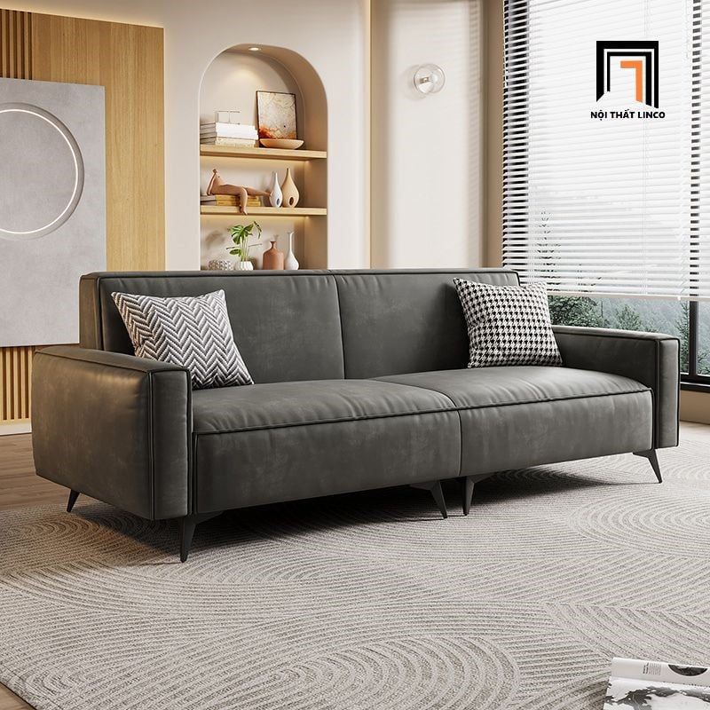  Ghế sofa băng bọc da giả dài 2m1 BT268 Klamath cho văn phòng 