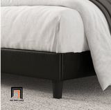  Giường ngủ 1m6 x 2m bọc da công nghiệp GN13 Amolife màu đen 