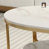  Bàn trà phòng khách gia đình BSF38 Lamin hình oval 1m x 50 