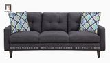  Bộ ghế sofa phòng khách KT42 Watsonville màu xám đen 