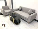  Bộ ghế sofa phòng khách NS04 màu xám ghi trắng giá rẻ 