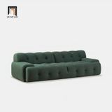  Ghế sofa góc L xinh xắn GT197 Leeya 2m6 x 1m6 vải nỉ trắng kem 