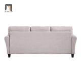  Bộ ghế sofa vải nỉ xám trắng KT127 Fredel cho gia đình xinh xắn 