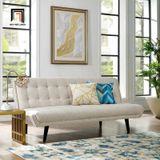  Ghế sofa giường hiện đại GB23 Ethel dài 2m màu xám lông chuột 