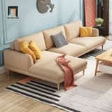  Ghế sofa băng dài 2m3 BT257 Mosa bọc vải nỉ màu kem 