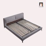  Giường ngủ hiện đại GN75 Rio 1m6 x 2m màu xám vải nhung 