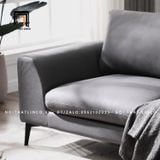  Bộ ghế sofa góc L cho phòng khách lớn GT71 Klema xám lông chuột 