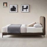  Giường ngủ hiện đại GN78 Inez da công nghiệp màu nâu đậm 