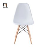  Bộ bàn ăn chữ nhật 1-OC6-GCF1-KH108 6 ghế ngồi nhựa trắng 