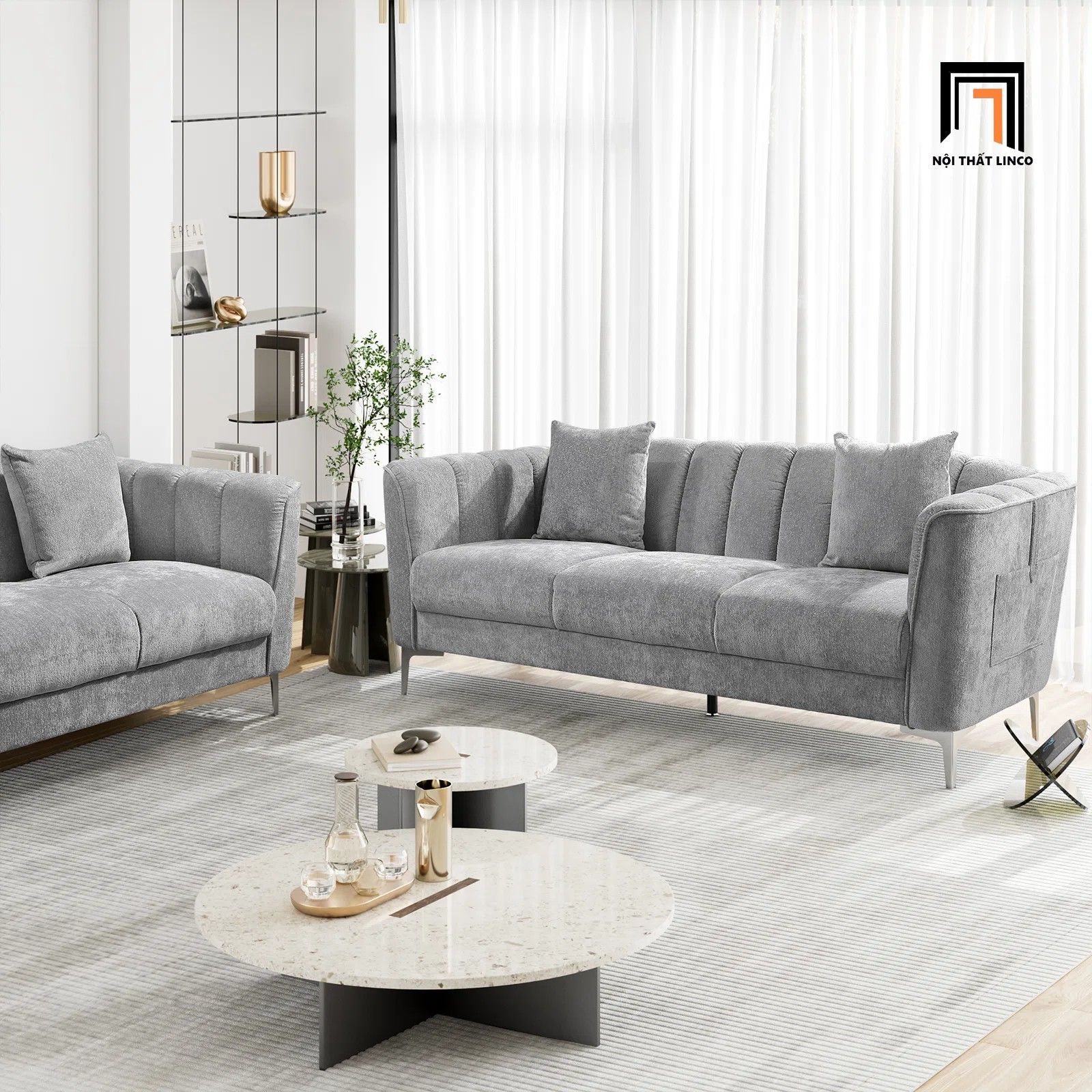  Ghế sofa băng hiện đại dài 2m BT185 Arriane cho chung cư 