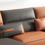  Bộ ghế sofa băng dài 2m2 BT259 Waco phối màu da Pu 