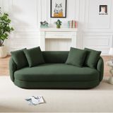  Ghế sofa băng cong BT181 Angie vải nỉ 2m2 cho tiệm shop 