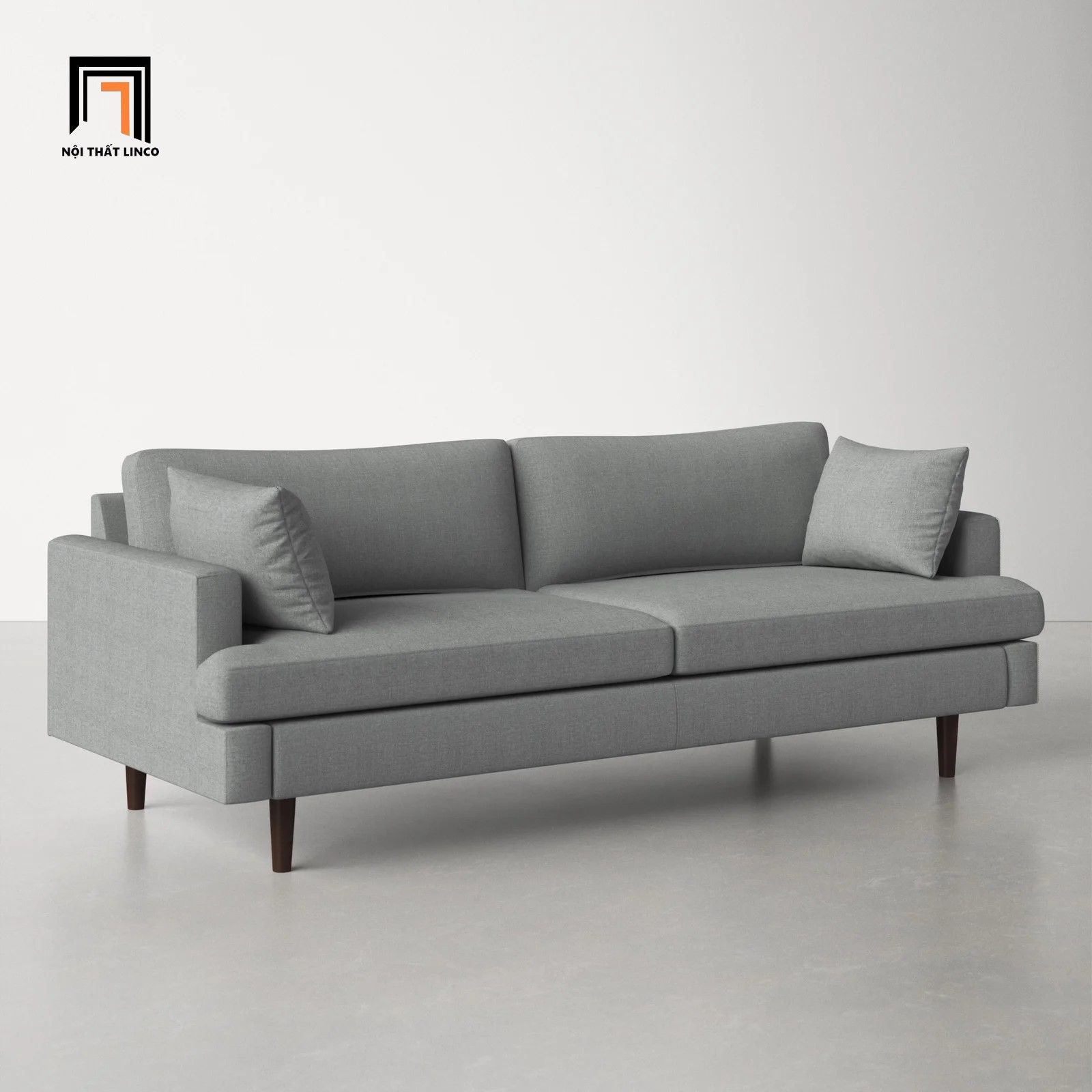  Ghế sofa băng dài giá rẻ BT213 Laguna dài 1m9 xám ghi 