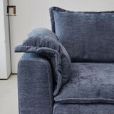  Ghế sofa góc chữ L đẹp GT92 Esed 2m4 x 1m6 vải nỉ xanh navy 