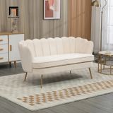  Ghế sofa băng cong vải nỉ xinh xắn BT236 Mercer 1m8 cho shop tiệm 