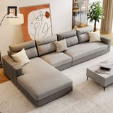  Bộ ghế sofa góc L da công nghiệp GT201 Qingge 3m x 1m6 