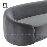  Ghế sofa băng vải nhung nỉ BT55-Chesterfield trưng bày cho shop tiệm 