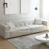  Ghế sofa băng màu trắng kem BT70 Hogar dài 2m4 vải lông cừu 