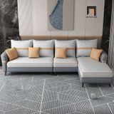  Set ghế sofa góc da giả GT211 Musaddar 2m9 x 1m6 cho gia đình 