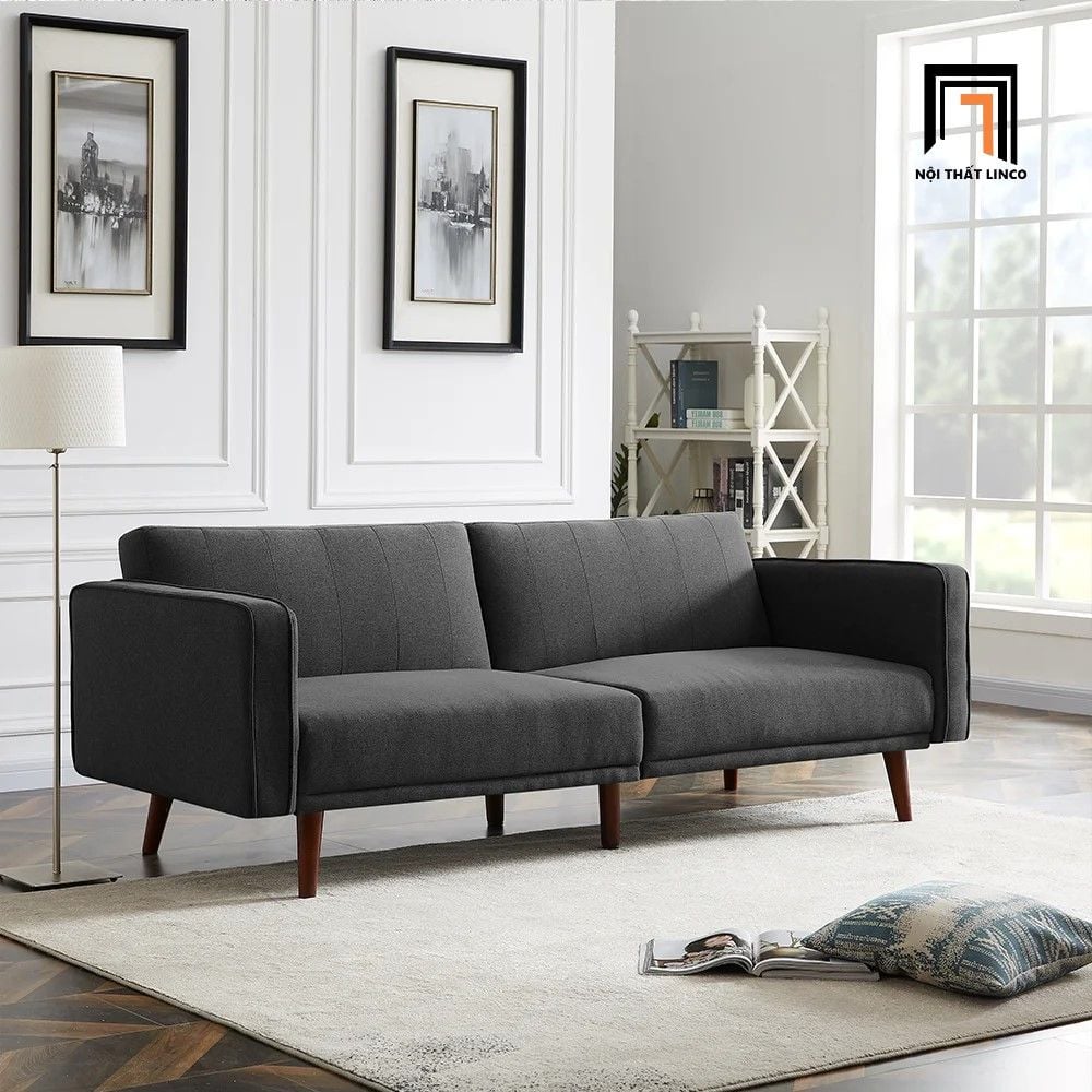  Ghế sofa băng bật giường 2m GB81 Dresny màu xám trắng 