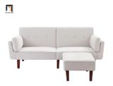  Bộ ghế sofa giường nằm GB53 Armisen dài 2m màu xám trắng 