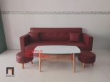  Bộ ghế sofa băng đa năng dài 2m bật giường nằm simili nâu 