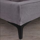  Giường ngủ hiện đại GN75 Rio 1m6 x 2m màu xám vải nhung 