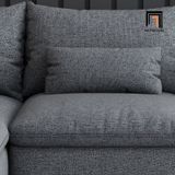  Bộ ghế sofa góc chữ L GT173 Bonita 2m5 x 1m7 xám lông chuột 