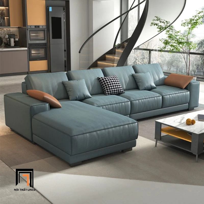  Bộ ghế sofa góc L sang trọng GT177 Kenora 3m x 1m6 da Pu 